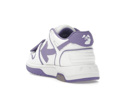 OFF-WHITE Out Of Office OOO Low Tops Outlined White Lilac Purple (Women's)