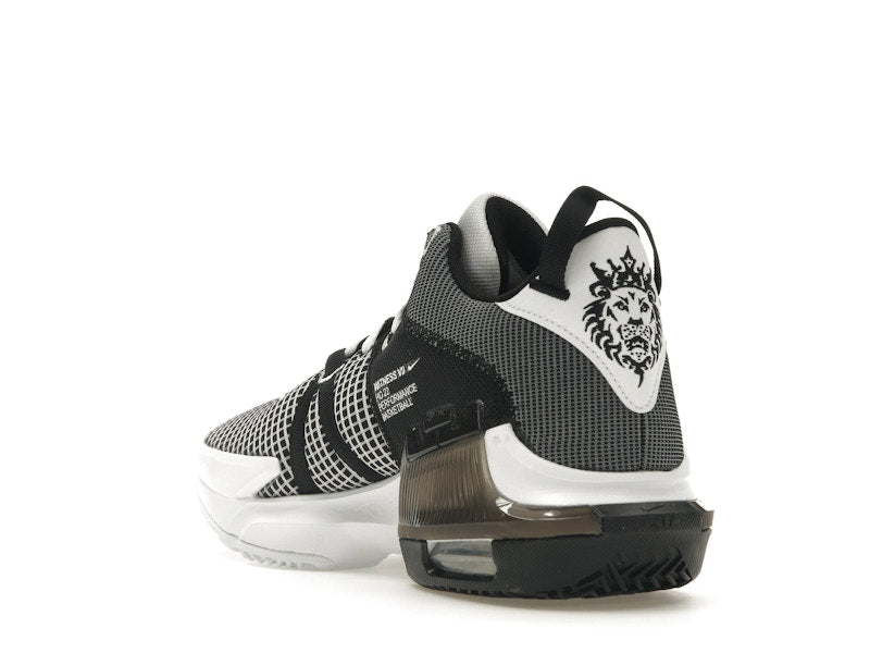 Nike LeBron Witness 7 White Black Metallic Silver