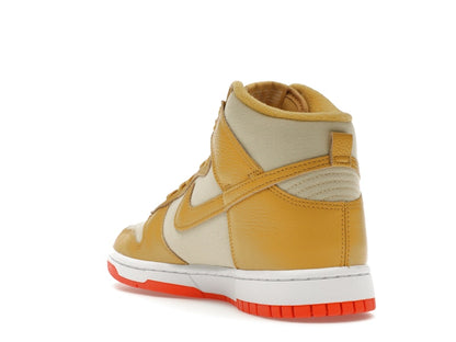 Nike Dunk High Wheat Gold Safety Orange