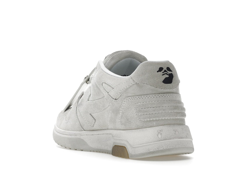 OFF-WHITE Out Of Office OOO Low Tops Vintage Suede Destressed White