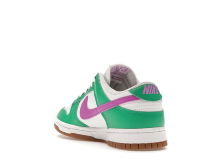Nike Dunk Low White Stadium Green Fuchsia (Women's)