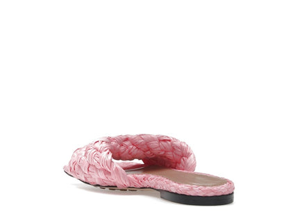 Bottega Veneta Raffia Stretch Flat Sandals Blossom (Women's)