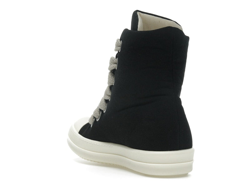 Rick Owens DRKSHDW Hollywood Jumbo Lace Puffer High Top Black Milk