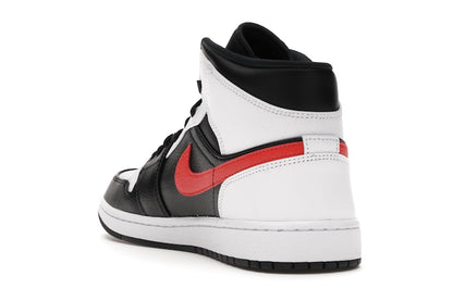 Jordan 1 Mid Black Chile Red White
