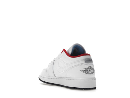 Jordan 1 Low White Gym Red Black (GS)