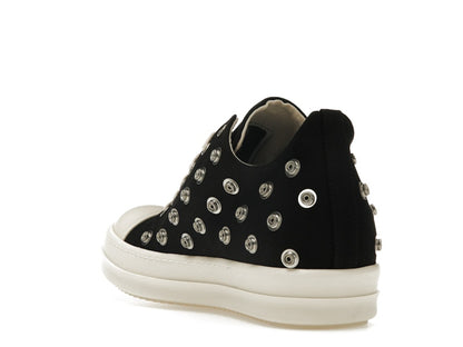 Rick Owens DRKSHDW Low Sneaks Eyelet Black Milk