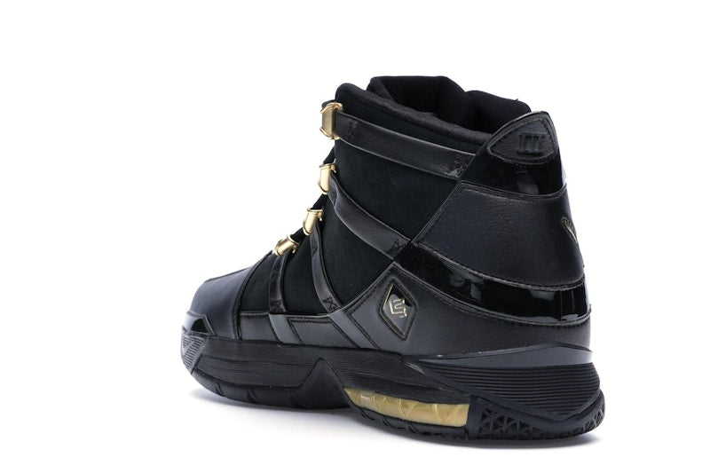 Nike LeBron Zoom 3 Black Metallic Gold