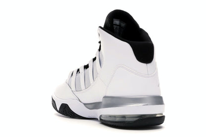 Jordan Max Aura White Metallic Silver Black