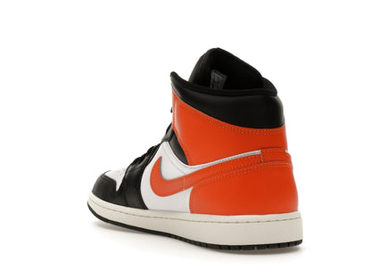 Jordan 1 Mid Black Toe Starfish