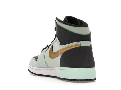 Jordan 1 Retro High Mint Foam Anthracite Metallic Gold (GS)