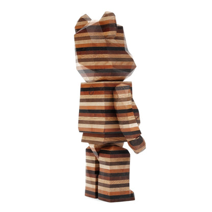 Bearbrick Karimoku Fragment Polygon-Horizon 400% Wood