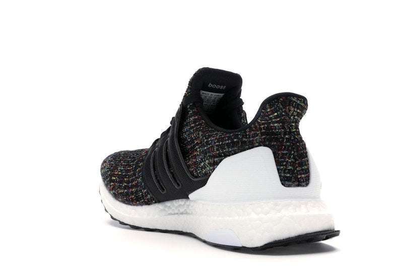 adidas Ultra Boost 4.0 Black Multi-Color White Heel Cage