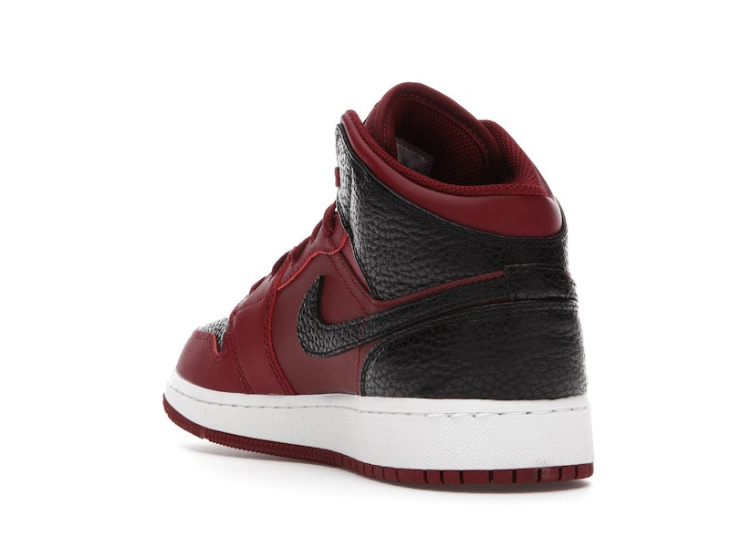 Jordan 1 Mid Team Red Black White (GS)