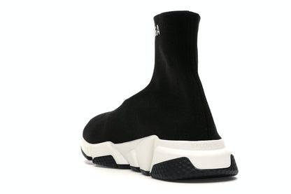 Balenciaga Speed Sock Slip-On Black White