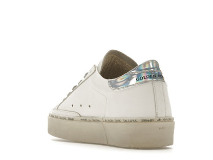 Golden Goose Hi Star White Glitter Star Mirror Heel (Women's)