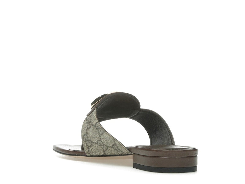 Gucci Blondie Thong Canvas Sandals Ebony (Women's)