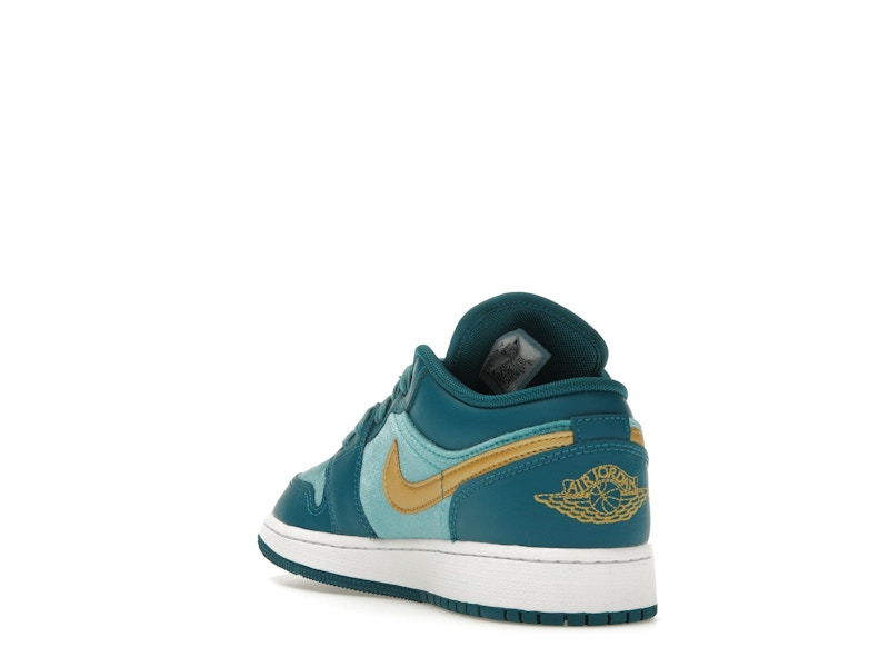 Jordan 1 Low SE Geode Teal Metallic Gold (GS)
