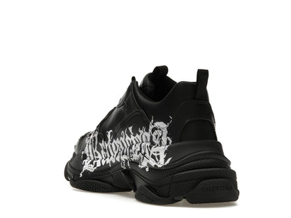Balenciaga Triple S DIY Metal Artwork Black