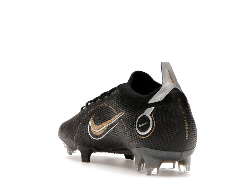 Nike Mercurial Vapor 14 Elite FG Black Metallic Silver Cave Stone Metallic Gold