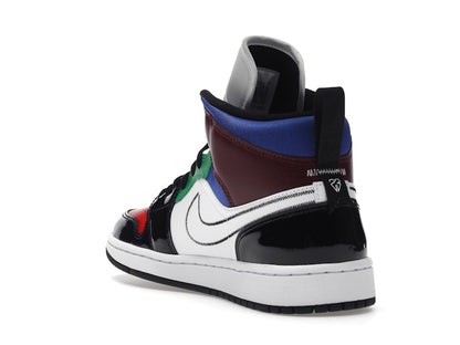 Jordan 1 Mid SE Black White Multi-Color (Women's)
