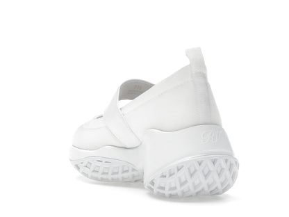 Roger Vivier Viv' Run Babies White Crystal Buckle (Women's)