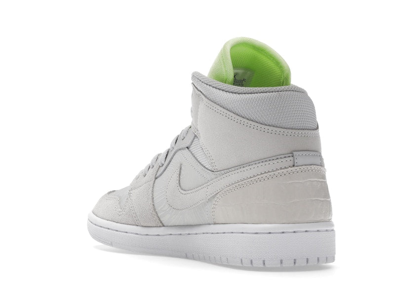 Jordan 1 Mid Vast Grey Ghost Green (Women's)