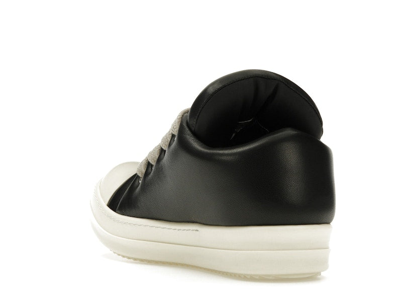 Rick Owens Jumbo Lace Padded Sneaks Low Black Milk
