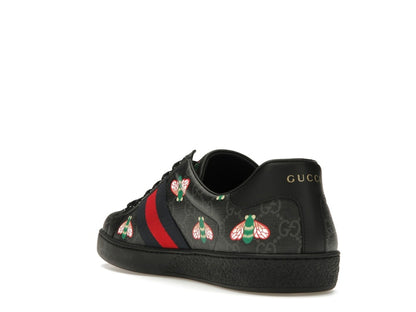 Gucci Ace Bee Print Black