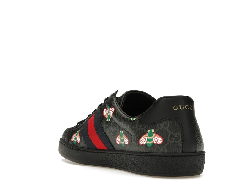 Gucci Ace Bee Print Black