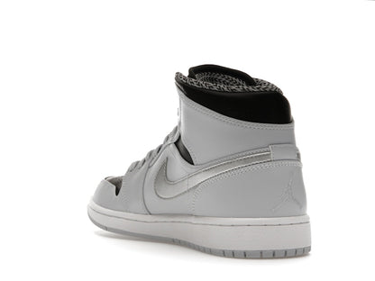 Jordan 1 Mid Pure Platinum Metallic Silver