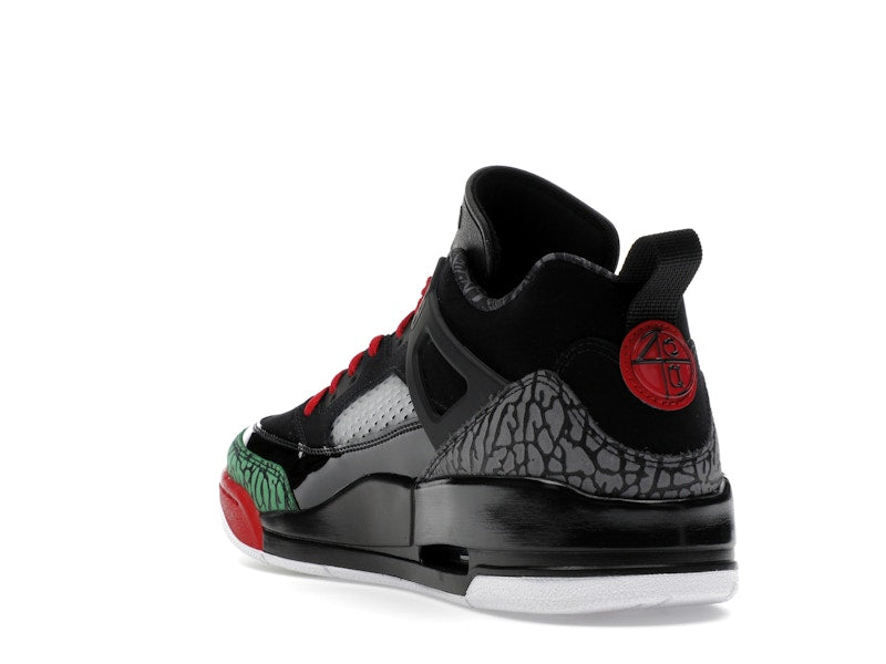 Jordan Spizike Low Black Classic Green White Varsity Red