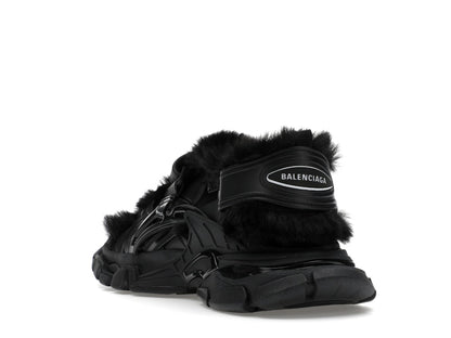 Balenciaga Track Sandal Fake Fur Black (Women's)