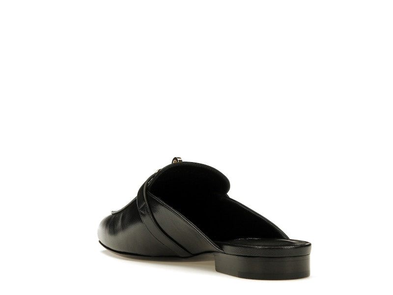 Hermes Oz Mule Noir Goatskin Leather