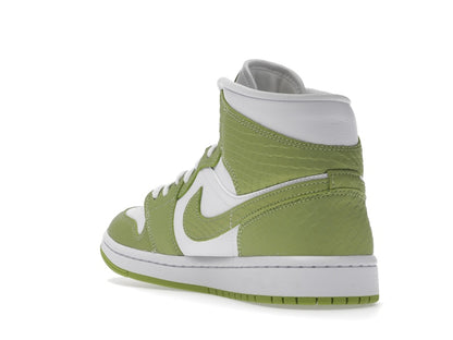Jordan 1 Mid Green Python (Women's)