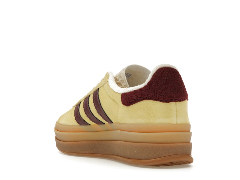 adidas Gazelle Bold Almost Yellow Maroon (Women's)