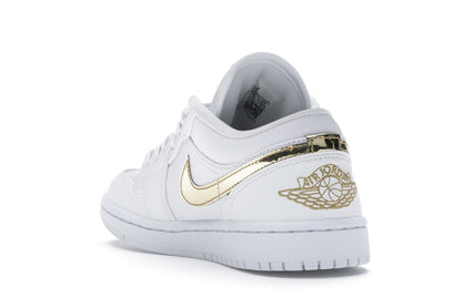 Jordan 1 Low White Metallic Gold (Women's)