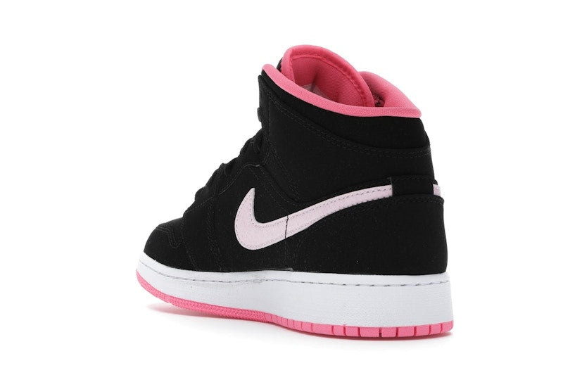 Jordan 1 Mid Black Digital Pink (GS)