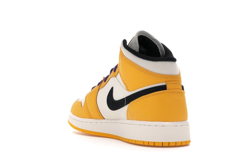 Jordan 1 Mid SE Lakers (GS)