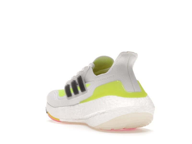 adidas Ultra Boost 21 White Solar Yellow