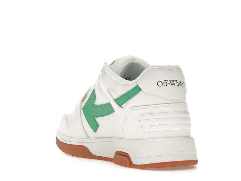 OFF-WHITE Out Of Office OOO Low Tops White Bright Green Brick Red
