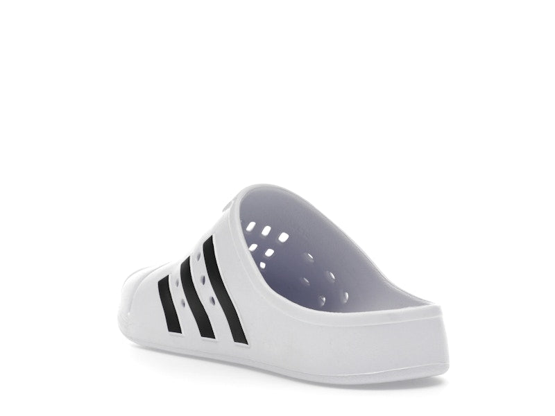 adidas Adilette Clog White Black