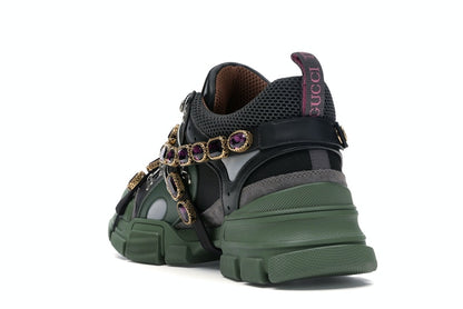 Gucci Flashtrek SEGA Green Removable Crystal