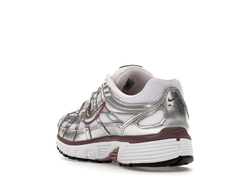 Nike P-6000 White Metallic Silver Tattoo (Women's)