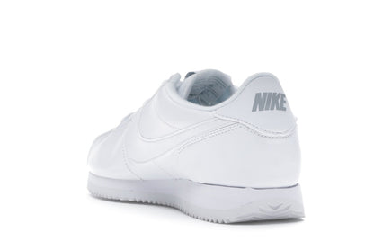 Nike Cortez Basic Leather White White-Wolf Grey-Mtllc Silver