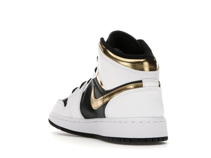 Jordan 1 Mid White Gold Black (GS)