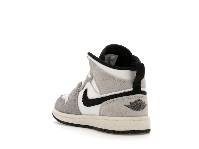 Jordan 1 Mid SE Craft White Cement Grey Black (PS)