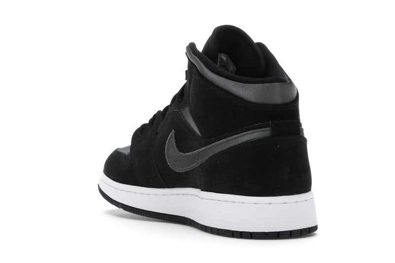 Jordan 1 Mid White Black Grey (GS)