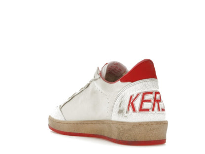 Golden Goose Ball-Star Low White Red