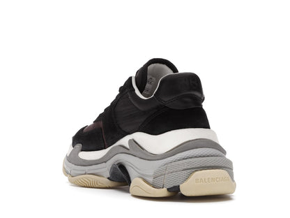 Balenciaga Triple S Black Burgundy