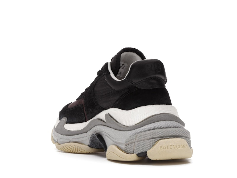 Balenciaga Triple S Black Burgundy